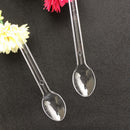 100pcs Plastic Spoons Mini Clear Safe Flatware Spoons Cake Spoons for Gathering