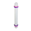 Non-Stick Sugarcraft Fondant Rolling Pin with Guide Rings Plastic Newest Useful