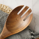 2Pcs/set Bamboo Wood Cooking Utensil Set Cookware Spatula Fork Spoon New Hot