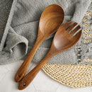 Bamboo Wooden latware Cutlery Set Fork Spoon Travel Kitchen Utensil Hot