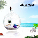6pcs Ornament Container Candlestick-Ball Glass-Vase Flower Hanging Clear Home