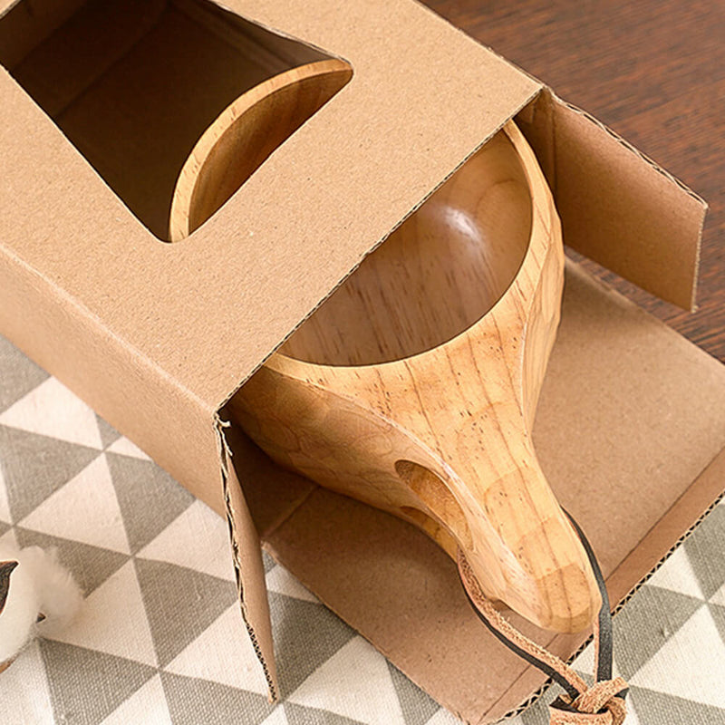 1 x Outdoor Handmade Wooden Cup Wood Tea Coffee Milk Mug Camping Newest Useful