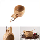 1 x Outdoor Handmade Wooden Cup Wood Tea Coffee Milk Mug Camping Newest Useful