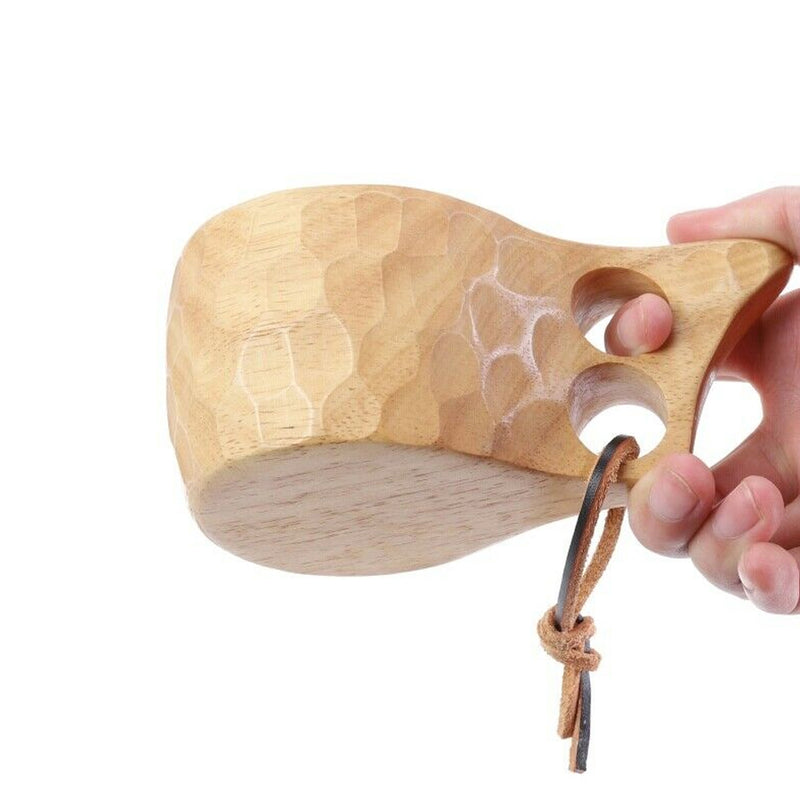 1 x Outdoor Handmade Wooden Cup Wood Tea Coffee Milk Mug Camping Newest Useful