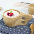 Wooden Drinking Cup Camping Portale Outdoor Wood Mug Coffee Tea Milk