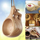 Wooden Drinking Cup Camping Portale Outdoor Wood Mug Coffee Tea Milk