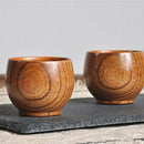 Wooden Coffee Cup Tea Beer Juice Milk Water Drinking Mug Natural Jujube Wood