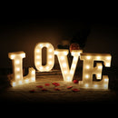 White Wooden Letter LOVE Decorative Light Wedding Party Showcase LED Newest Use