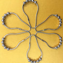 Glide Shower Curtain Ring Hooks New Rolling Balls Nickel No Rust 1 piece  Nice