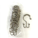 Glide Shower Curtain Ring Hooks New Rolling Balls Nickel No Rust 1 piece  Nice