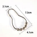 1piece Glide Shower Curtain Ring Hooks New Rolling Balls Nickel No Rust