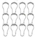 Glide Shower Curtain Ring Hooks New Rolling Balls Nickel No Rust 1 piece  Nice