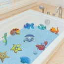 1sheet Sea Creatures Self Adhesive Bathtub Stickers Cartoon Waterproof Anti-Slip