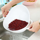 Handle Rice Wash  Basket Kitchen Rice Fruit Wash Sieve Strainer Convenient  New