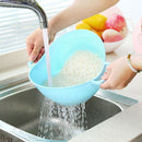Handle Rice Wash  Basket Kitchen Rice Fruit Wash Sieve Strainer Convenient  New