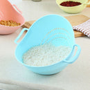 1 pc Plastic Sieve Rice Washing Filter Strainer Basket Sieve Fruit Drainer