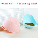 1pc Plastic Sieve Rice Washing Filter Strainer Basket Sieve Fruit Drainer Hot