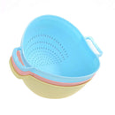 1pc Plastic Sieve Rice Washing Filter Strainer Basket Sieve Fruit Drainer Hot