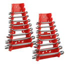 1XSpanner Storage Rack 9 Slots Wrenches Holder Organizer Plastic Storage Red