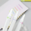 6Pc Erasable Highlighter Double-end Fluorescent Marker Pens Student Supplies New