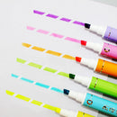 6Pc Erasable Highlighter Double-end Fluorescent Marker Pens Student Supplies New