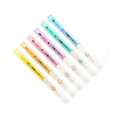 6Pc Erasable Highlighter Double-end Fluorescent Marker Pens Student Supplies New