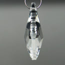 10Pcs/set Crystal Clear Maple Leaf Prisms Glass Beads Pendant 38mm Newest Useful