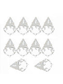 10Pcs/set Crystal Clear Maple Leaf Prisms Glass Beads Pendant 38mm Newest Useful