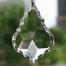 10Pcs/set Crystal Clear Maple Leaf Prisms Glass Beads Pendant 38mm Newest Useful