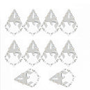 10Pcs/set Crystal Clear Maple Leaf Prisms Glass Beads Pendant 38mm Newest Useful
