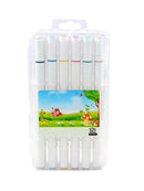 12 Colors/Kit Highlighter Marker Pen Dual Headed Pens Student Supplies Best