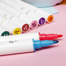 12 Colors/Kit Highlighter Marker Pen Dual Headed Pens Student Supplies Best
