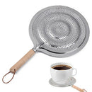 Flame Simmer Ring Heat Diffuser with Wood Handle for Electric Gas Stovetops