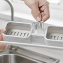 1 pcs Kitchen Sink Faucet Sponge Soap Storage Organizer Drain Rack Holder Shelf