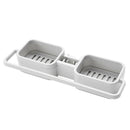 Double Layers Asphaltene Receptacle Shelf-Kitchen Drain Rack Storage Holder New