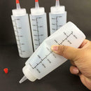 5Pcs/set 250ML Plastic Squeeze Bottles with Graduated Measurements Newest Useful