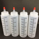 5Pcs/set 250ML Plastic Squeeze Bottles with Graduated Measurements Newest Useful