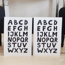 1PC Large Kids Room Toys Storage Bag Canvas White Letters Drawstring Bag