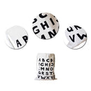 1PC Large Kids Room Toys Storage Bag Canvas White Letters Drawstring Bag