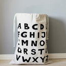 1PC Large Kids Room Toys Storage Bag Canvas White Letters Drawstring Bag