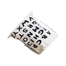 1PC Large Kids Room Toys Storage Bag Canvas White Letters Drawstring Bag