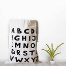 1PC Large Kids Room Toys Storage Bag Canvas White Letters Drawstring Bag