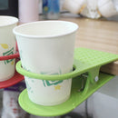 2x Drink Water Kitchen Clip On Table Desk Home Holder Office Coffee Practical