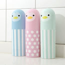 Penguin Portable Travel Home Bathroom Toothbrush Holder Water Wash Gargle Cups