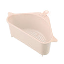 2x Kitchen Sink Corner Rack Triangle Storage Drain Strainer Holder Containers