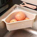 Kitchen Sink Corner Rack Triangle Storage Drain Strainer Holder Shelf Container