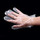 500x Plastic Clear Disposable Gloves Food Cleaning Hygienic Safety Gloves Hot