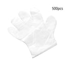 500x Plastic Clear Disposable Gloves Food Cleaning Hygienic Safety Gloves Hot