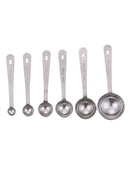6 x Measuring-Spoon Scale Coffee-Tools Baking Stainless steel Spoon Newest Use