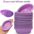 15XSoap Mould Molds Ice-Cube Soap Silicone Molding Mould Purple Reeusabe